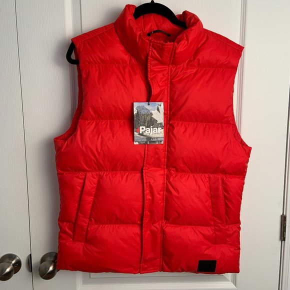 Pajar Falkoner Men's Quilted Puffer Vest Current Red Size S - Picture 2 of 13